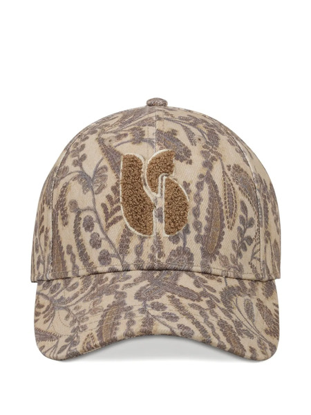  Ba&sh Hari Floral Embroidery Cap - Neutrals 