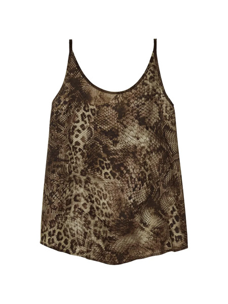  Ba&sh Hemlock Animal-print Blouse - Brown 