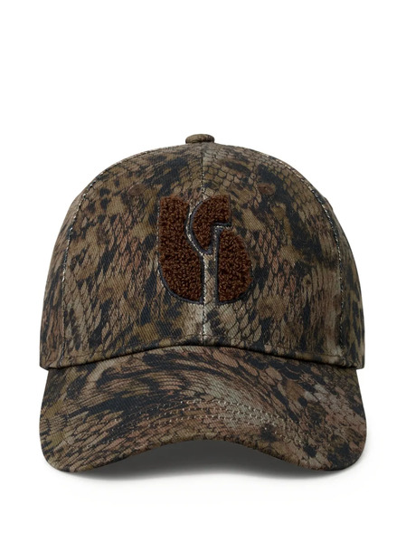  Ba&sh Honi Logo-appliqué Patterned Cap - Green 