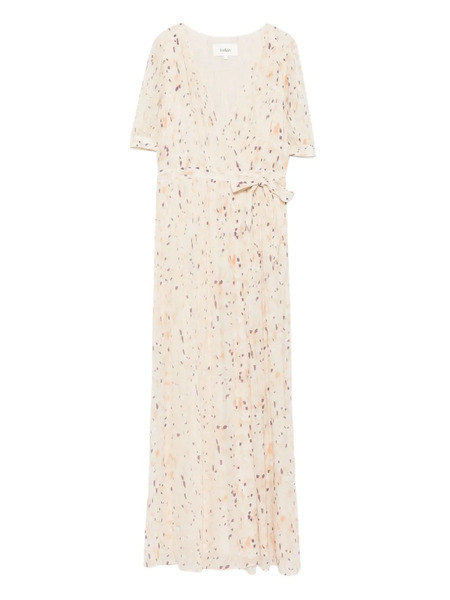  Ba&sh Kris Wrap-print Maxi Dress - Neutrals 