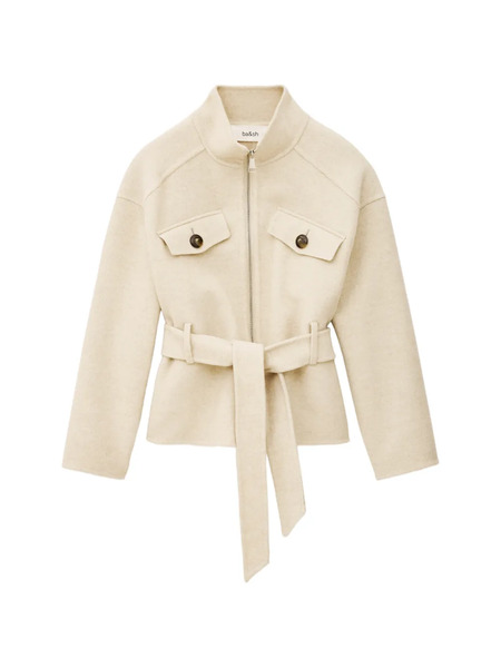  Ba&sh Lerica Belted Zipper-fastening Jacket - Neutrals 