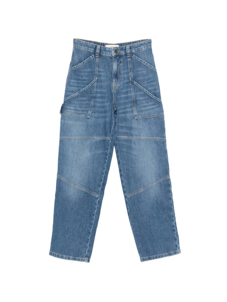  Ba&sh Moyce Button Pocket Jeans - Blue 