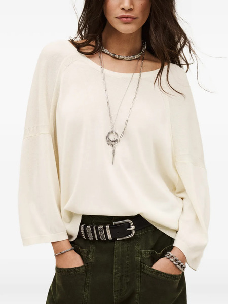  Ba&sh Open-back Buttoned Sweater - Neutrals 