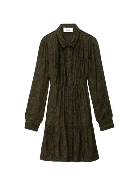  Ba&sh Rosyna Snake-pattern Mini Dress - Green 
