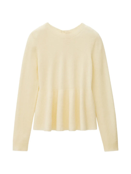  Ba&sh Salama Buttoned-back Knitted Top - Neutrals 