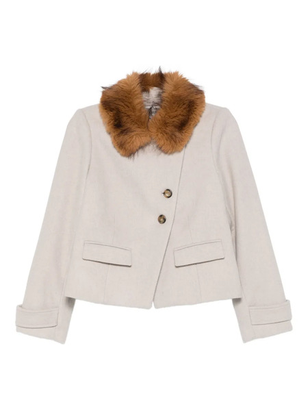  Ba&sh Terry Button-fastening Coat - Neutrals 