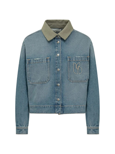 Ba&sh Vigilio Collar Pocket Jacket - Blue 