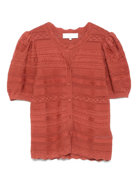  Ba&sh Vinat Puff-sleeve Cardigan - Brown 