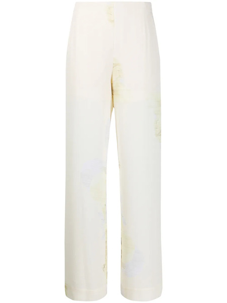  Baum Und Pferdgarten Floral-print Pull-on Trousers - Yellow 