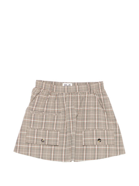  Baum Und Pferdgarten Samaya Checked Mini Skirt - Neutrals 