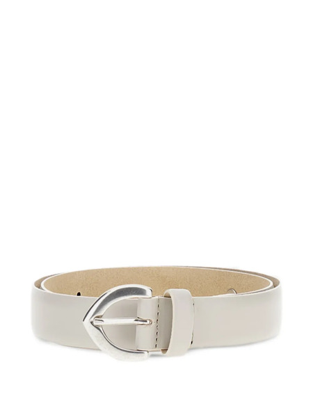  Bax Lab Stone Embellished Leather Belt - Neutrals 