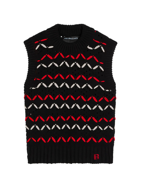  B.b. Walace Neel Knitted Vest - Black 
