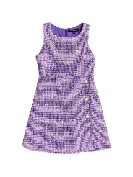  Bcbg Kids Embellished Fringe Dress - Purple 