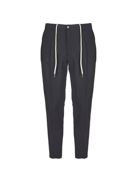  Be Able Riccardo Drawstring Pleated Trousers - Grey 