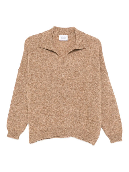  Be You Collared Sweater - Brown 