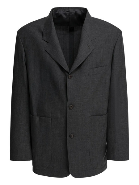  Beams Plus Paul Button-up Wool Blazer - Grey 