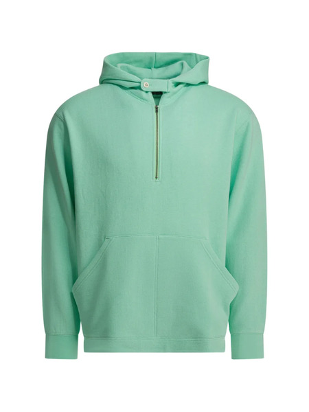  Beams Plus Zip-up Hooded Sweatshirt - Green 
