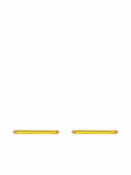  Beatriz Palacios Neon Lemon Short Earrings - Yellow 