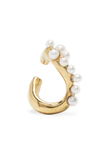  Beatriz Palacios Wave Cluster Link Small Ear Cuff - Gold 