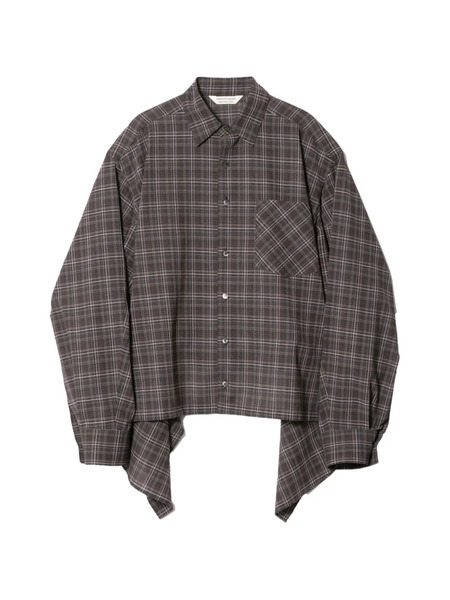  Beautiful People Check Tuxedo Shirt - Grey 