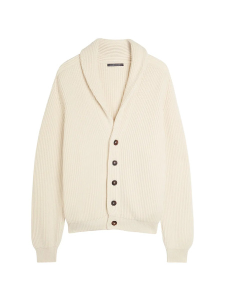  Begg X Co Button Ribbed Cardigan - Neutrals 