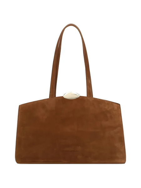  Benedetta Bruzziches Serena Suede Tote Bag - Brown 