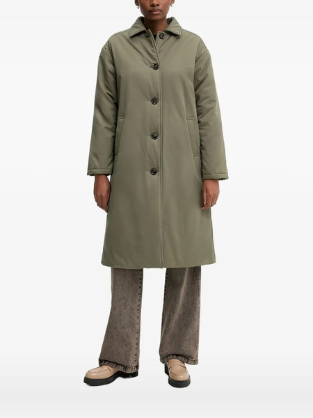  Benetton Button-fastening Coat - Green 