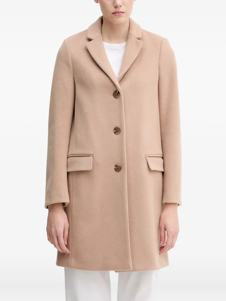  Benetton Button-fastening Coat - Neutrals 