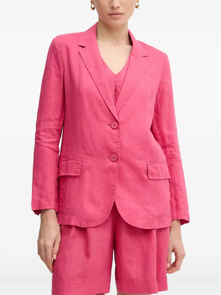  Benetton Button Pocket Linin Blazer - Pink 