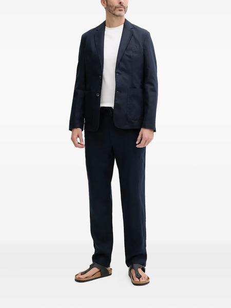  Benetton Buttoned Pocket Suit Jacket - Blue 