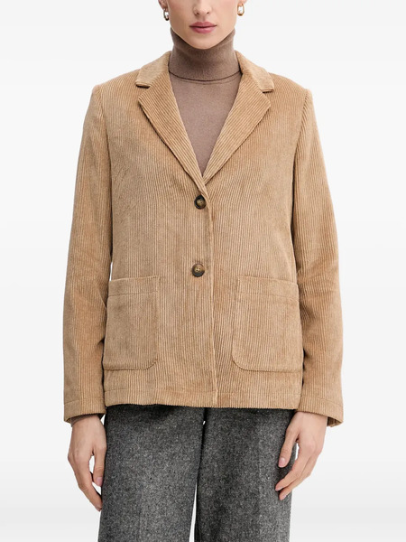  Benetton Corduroy Buttoned Blazer - Neutrals 