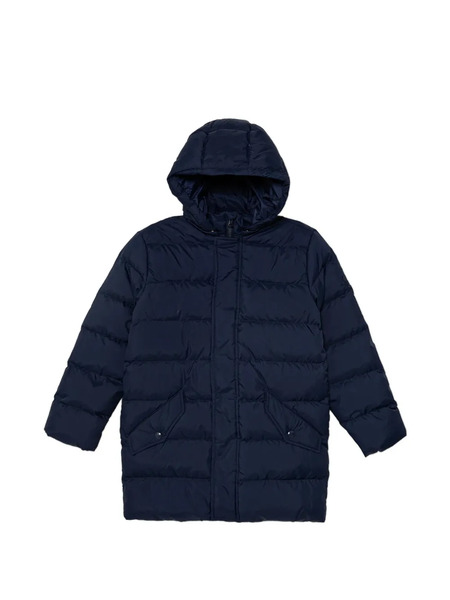  Benetton Hooded Quilted Coat - Blue 