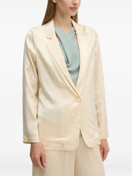  Benetton Lapel Collar Blazer - Neutrals 