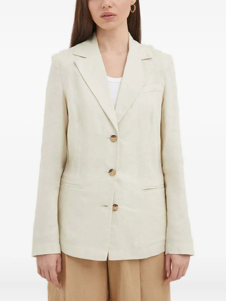  Benetton Linen Blazer - Neutrals 