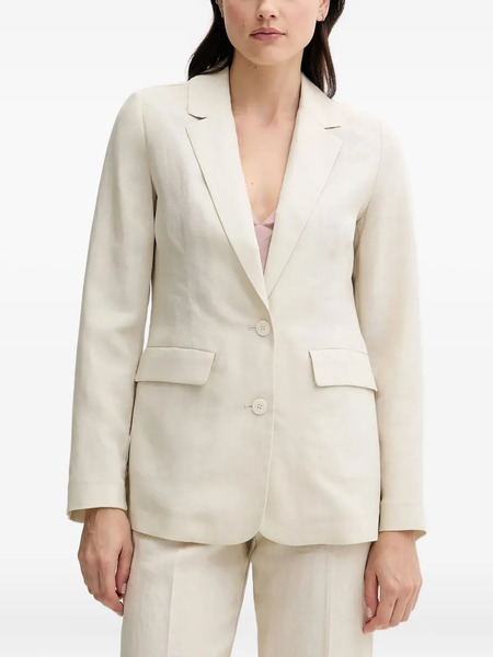  Benetton Single-breasted Blazer - Neutrals 