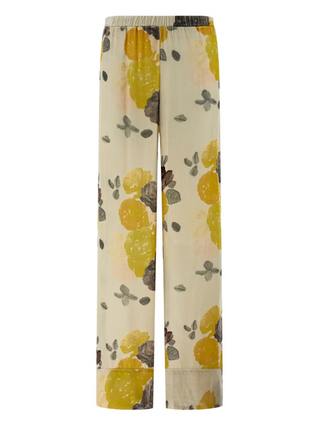  Bernadette Louis Print Elasticated Trousers - Neutrals 