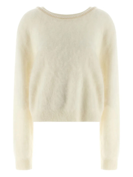  Bernadette Solène Embellished-neckline Sweater - Neutrals 