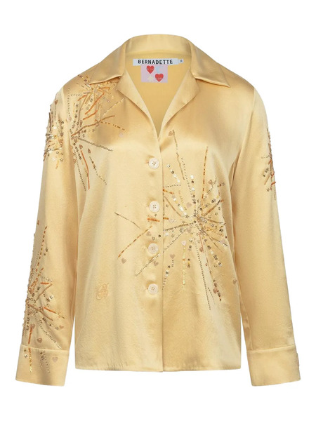  Bernadette Sparkle Sequin Blouse - Yellow 