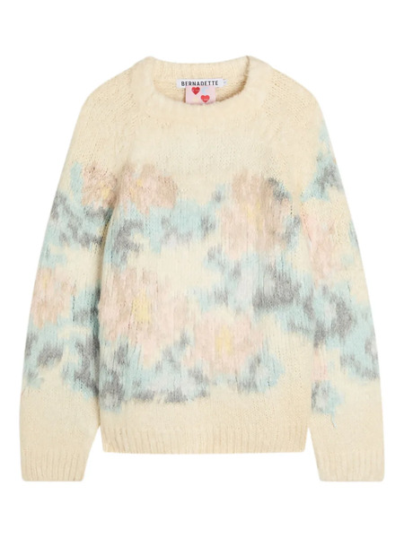  Bernadette Willy Floral-intarsia Sweater - Neutrals 