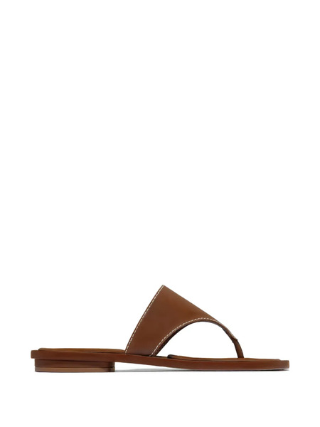  Bernardo Agora Topstitching Sandals - Brown 