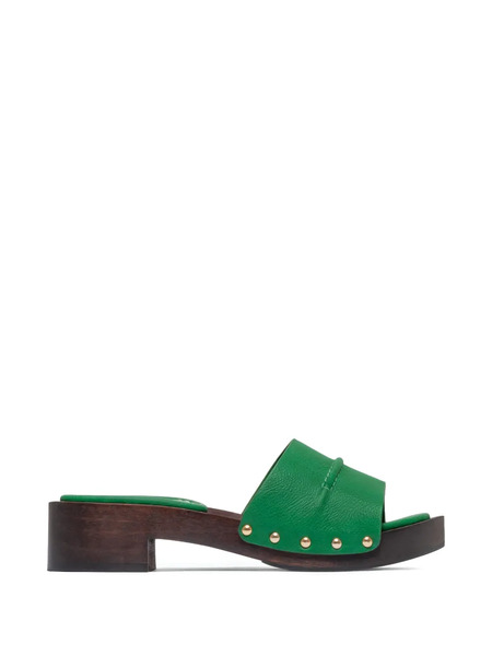  Bernardo Blyde Studded Sandals - Green 
