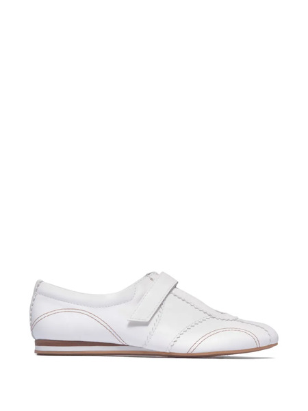  Bernardo Bozano Topstitched Strap Sneakers - White 