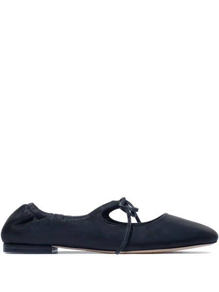  Bernardo Bernardo 1946 Elasticated Tie-fastening Ballet Flats - Black 