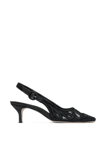  Bernardo Madinah Embroidered Slingback Pumps - Black 