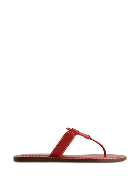  Bernardo Matrix Ring-detail Sandals - Red 