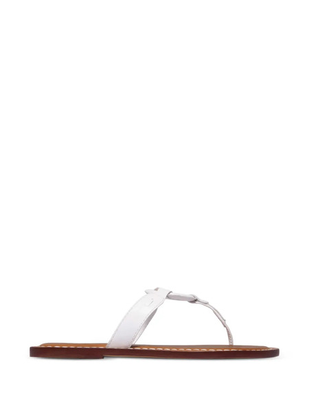  Bernardo Matrix Ring-details Sandals - White 