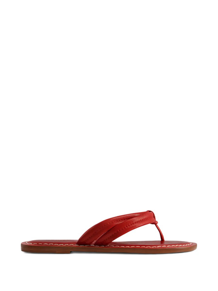  Bernardo Miami Leather Sandals - Red 
