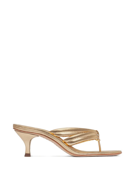  Bernardo Miami Padded Heeled Sandals - Gold 