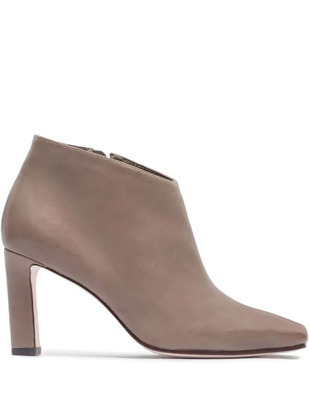  Bernardo 80mm Garda Square-toe Boots - Neutrals 