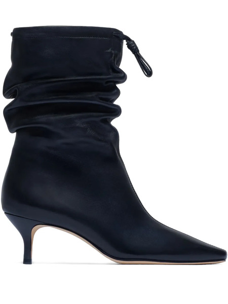  Bernardo Bernardo 1946 57mm Mazzi Scrunched Leather Boots - Black 